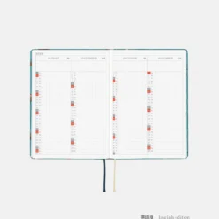 Hobonichi HON A6 2026 Planner: Bow & Tie - In the Forest