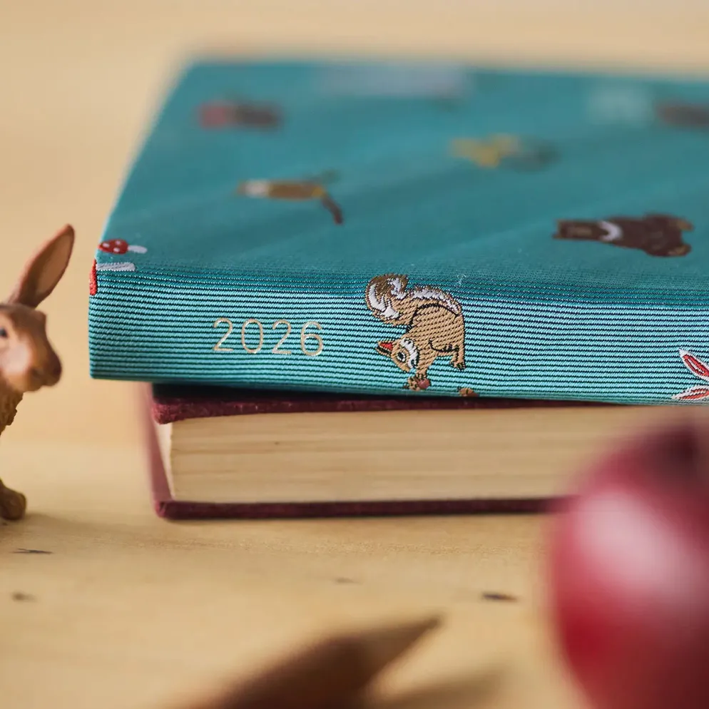 Hobonichi HON A6 2026 Planner: Bow & Tie - In the Forest