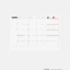 Hobonichi HON A6 2026 Planner: Paper Series - Black Gingham