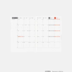 Hobonichi HON A6 2026 Planner: Paper Series - Black Gingham