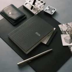 Hobonichi HON A6 2026 Planner: Paper Series - Black Gingham