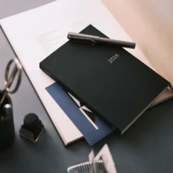 Hobonichi HON A5 2026 Planner: Paper Series - Black Gingham