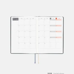 Hobonichi HON A5 2026 Planner: Slash (Navy)