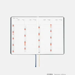 Hobonichi HON A6 2026 Planner: Slash (Navy)