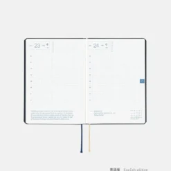Hobonichi HON A6 2026 Planner: Slash (Navy)