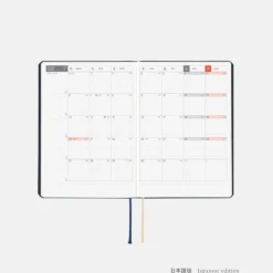 Hobonichi HON A6 2026 Planner: Slash (Navy)