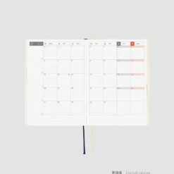 Hobonichi HON A6 2026 Planner: Slash (Ivory)