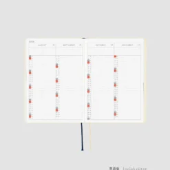Hobonichi HON A6 2026 Planner: Slash (Ivory)