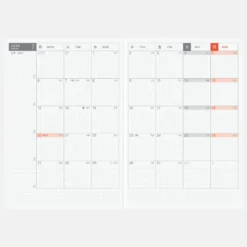 Hobonichi 2026 Japanese Day-Free Book [A6/Jan Start/Mon Start]