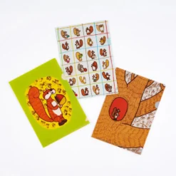 Hobonichi 100%ORANGE Folder Set of 3 for A6 Size (Squirrel’s Moving Day)