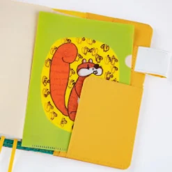 Hobonichi 100%ORANGE Folder Set of 3 for A6 Size (Squirrel’s Moving Day)