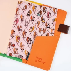 Hobonichi 100%ORANGE Folder Set of 2 for A5 Size (Squirrel Squadron)