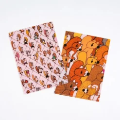 Hobonichi 100%ORANGE Folder Set of 2 for A5 Size (Squirrel Squadron)