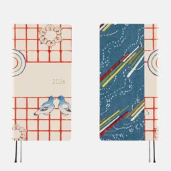 Hobonichi 2026 Spring WEEKS: Unsodo: Bijutsukai (Blue Pigeons) [Japanese/Tall & Slim/Apr Start]
