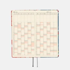 Hobonichi 2026 Spring WEEKS: Unsodo: Bijutsukai (Blue Pigeons) [Japanese/Tall & Slim/Apr Start]