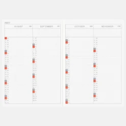 Hobonichi Techo 2027 English Original Book [A6 size/Daily/Jan start/Mon start]
