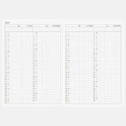 Hobonichi Techo 2027 English Planner Book [A6 size/Daily/Jan start/Mon start]