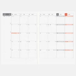 Hobonichi Techo 2027 Japanese Original Avec Books [A6 size/Daily 6-month x 2 book set/Jan start/Mon start]