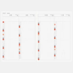 Hobonichi Techo 2027 Japanese Original Avec Books [A6 size/Daily 6-month x 2 book set/Jan start/Mon start]