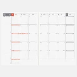Hobonichi Techo 2027 Japanese Original Book [A6 size/Daily/Jan start/Mon start]