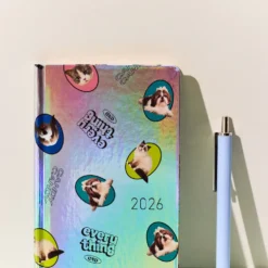Hobonichi 2026 Weeks: Candy Stripper - Random Dog & Cat (Aurora)