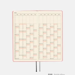 Hobonichi 2026 Weeks: Colors - Strawberry Milk