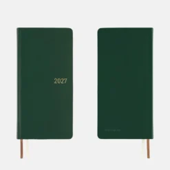Hobonichi 2027 Weeks: Leather - Forest Green