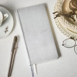 Hobonichi 2027 Weeks: Leather - Noble Silver