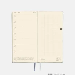 Hobonichi 2027 Weeks: Leather - Noble Silver
