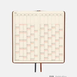 Hobonichi 2026 Weeks: Leather - Wine Brown