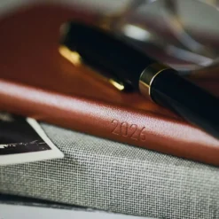 Hobonichi 2026 Weeks: Leather - Wine Brown
