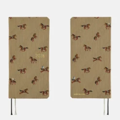 Hobonichi 2026 Weeks Mega: Bow & Tie - Galloping Horses