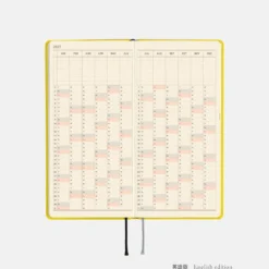 Hobonichi 2027 Weeks Mega: Colors - Canaria Yellow