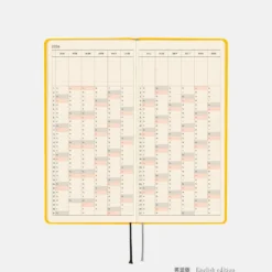 Hobonichi 2026 Weeks Mega: Colors - Full Moon Yellow