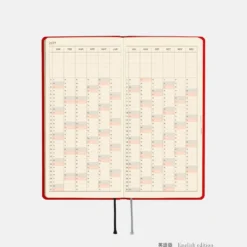 Hobonichi 2027 Weeks Mega: Colors - Poppy Red