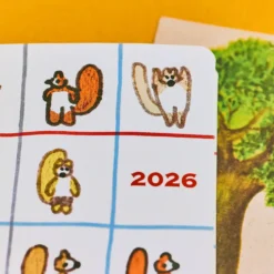 Hobonichi 2026 Weeks: 100%ORANGE - Squirrel’s Moving Day