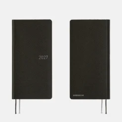 Hobonichi 2027 Weeks: Paper Series - Black Argyle