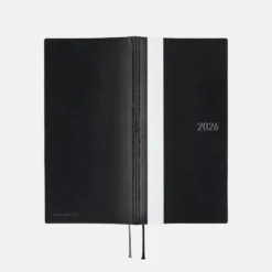 Hobonichi 2026 Weeks: White Line - Black