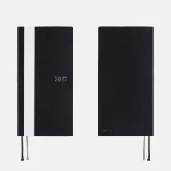 Hobonichi 2027 Weeks: White Line - Black