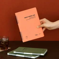 Iconic Daily Work Log – A5 Timeline & Checklist Notebook