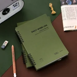 Iconic Daily Work Log – A5 Timeline & Checklist Notebook
