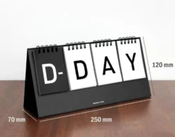 Iconic D-Day Desk Calendar – Perpetual Countdown & Date Tracker