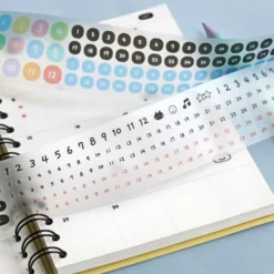 Iconic Doodle Kiss Cut Date Sticker Tape Roll