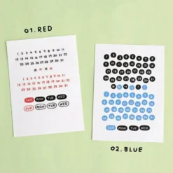 Iconic Doodle Kiss Cut Date Sticker Tape Roll