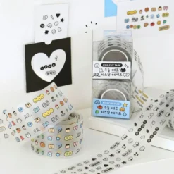 Iconic Doodle Kiss Cut Tape Deco Sticker Tape Roll