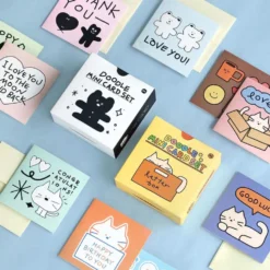 Iconic Doodle Mini Card Set – 24 Mini Cards with Box