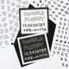 Iconic Fluffy Alphabet & Number Sticker Pack (6 Sheets)