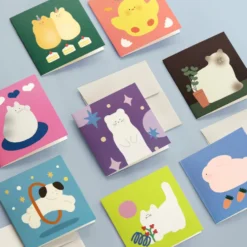 Iconic Happy Mini Card Set — 24 Assorted Blank Cards with Envelopes