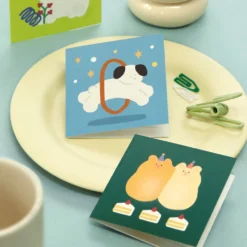 Iconic Happy Mini Card Set — 24 Assorted Blank Cards with Envelopes