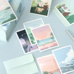 Iconic Haru Message Card Set –— 24 Elegant Blank Cards with Envelopes